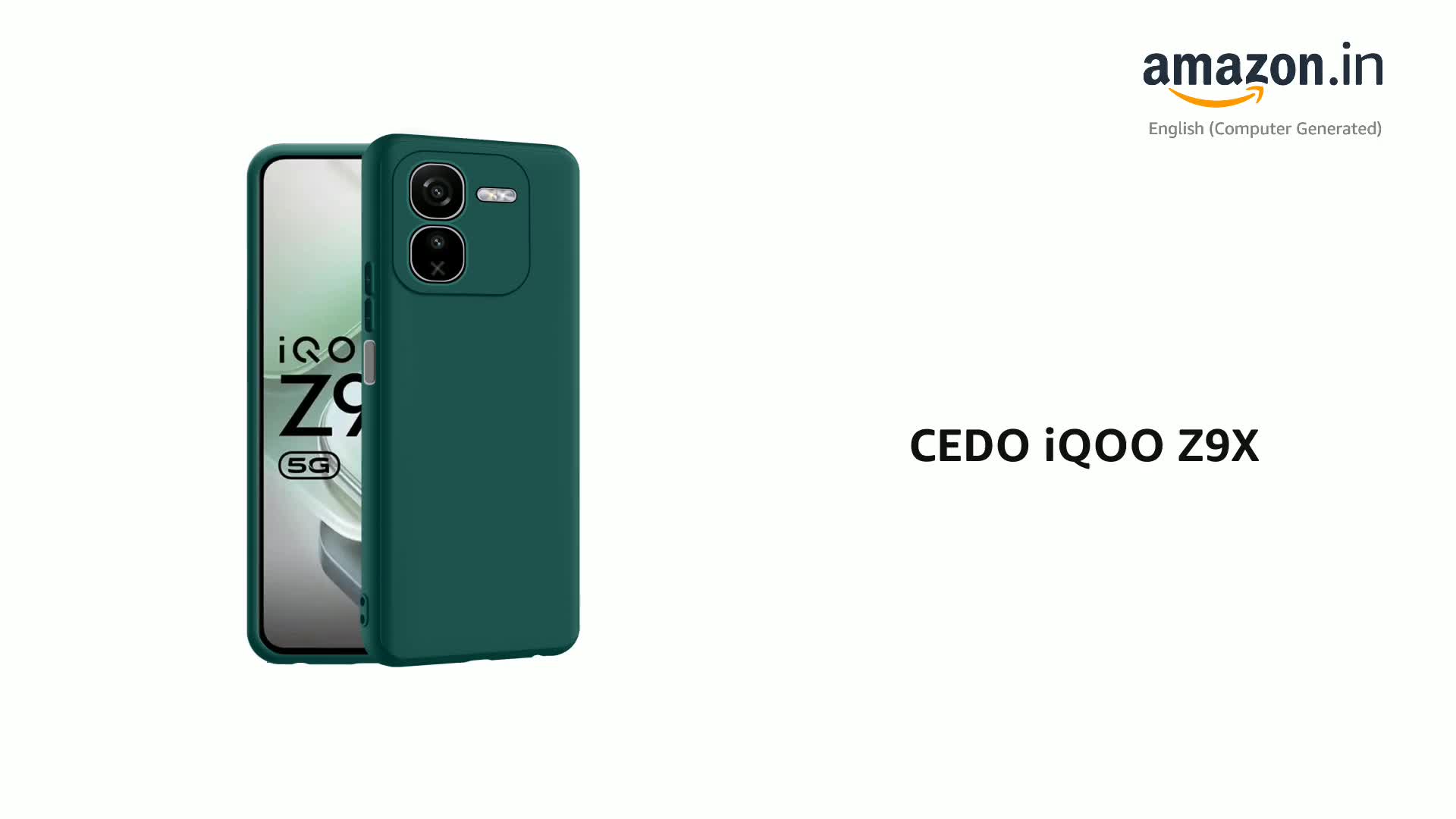 CEDO Back Cover for iQOO Z9X (5G) | Camera Bump Protection & Inner